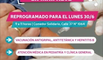 SE REPROGRAMA LA JORNADA DE SALUD EN MAR AZUL